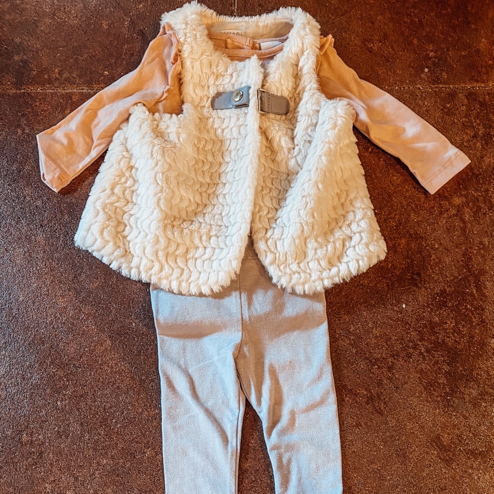 Adorable vest outfit for baby girl